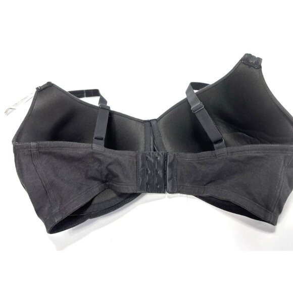Fruit of the Loom Bra 38DD Women’s Underwire Dark Gray Black Supportive Comfort - Picture 2 of 6